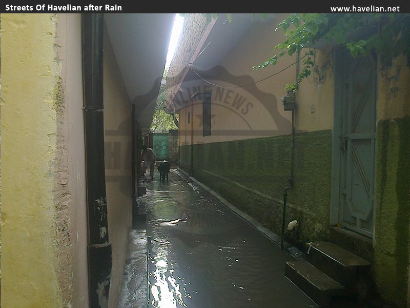 Streets of Havelian, Havelian after rain, Pictures of Havelian after rain, drainage system in Havelian