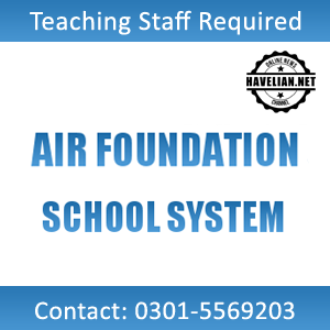 air foundation, teaching jobs, teaching staff, haripur, haripur jobs