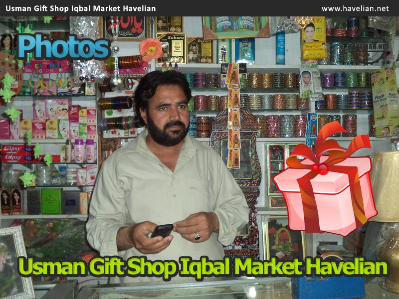 usman shopping center, iqbal market havelian, Gift Packs, Decoration stuff, Cosmetics, Easy Load